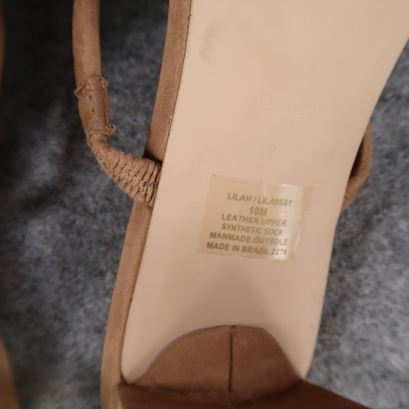 Steve Madden Shoes Womens 10 Sandal Mule Pumps Double Strap Leather Brown Lilah - Picture 12 of 12